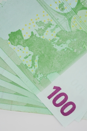 New euro banknotes as a background, close-upの写真素材