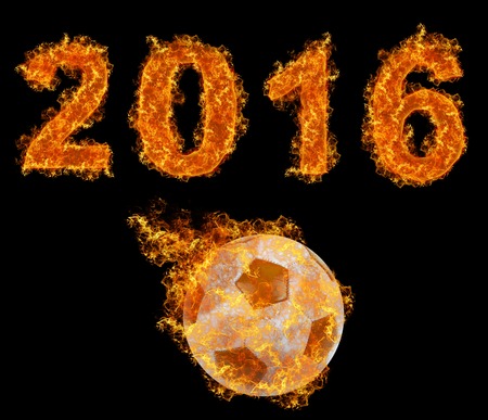 Euro cup football championat in France in 2016の写真素材