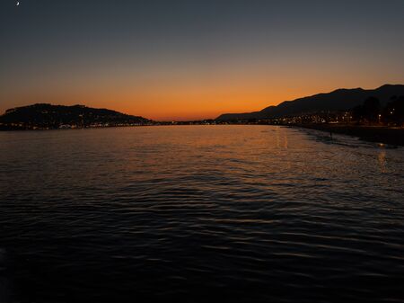 Evening at Alanya coast, Turkeyの写真素材