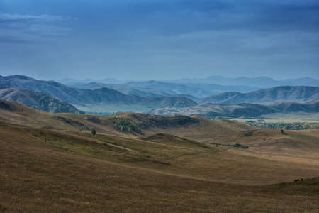 mountains in beauty autumn dayの写真素材