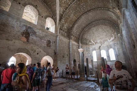 Demre, Turkey - July, 2015: inside St. Nicholas church in Demre Turkeyのeditorial素材