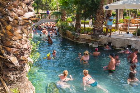 People in Cleopatra poolのeditorial素材