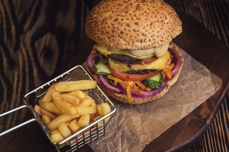 Big tasty burgerの写真素材