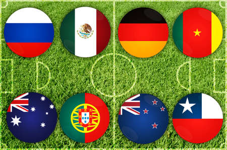 Confederations Cup countriesの写真素材