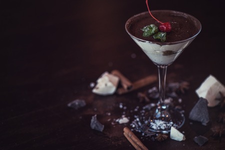 Ice cream chocolate dessertの写真素材