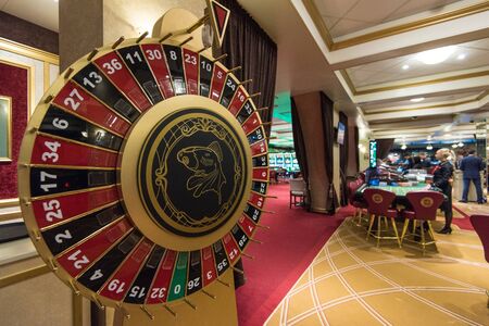 ALTAISKIY KRAI. WESTERN SIBERIA. RUSSIA - SEPTEMBER 14, 2018 : Casino in one of the gambling zone Siberian coin. Altaiskiy Krai. Western Siberia. Russiaのeditorial素材