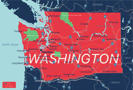 Exploring Washington State Your City Map Guide Rusak201200073