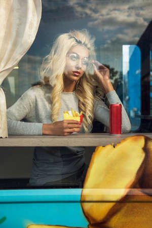 Fast street food conceptの写真素材