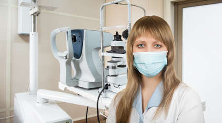 Female doctor mammologist or radiologist in the clinic