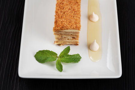 Esterhazy Torte on plate