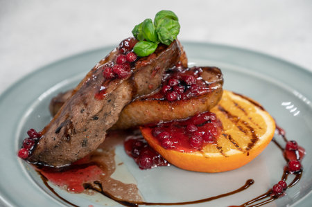 Tasty duck breastの写真素材