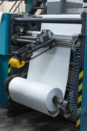Printing house warehouse interior