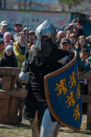 Medieval restorers fight