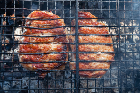 Grilled pork meatの写真素材