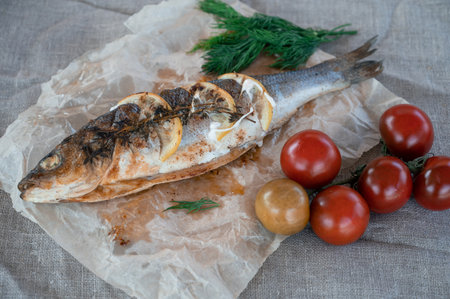 Appetizing sibas fishの写真素材