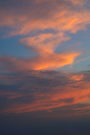 Real amazing sunsetの写真素材