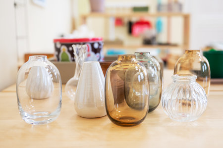 Classroom of Montessori kindergartenの写真素材