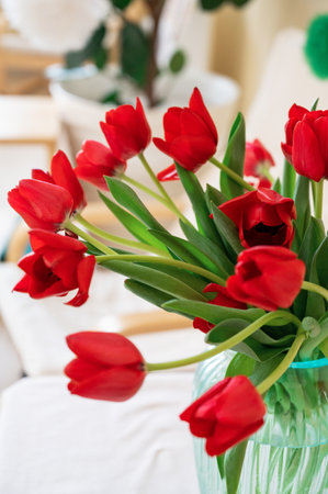Bouquet of tulipsの写真素材