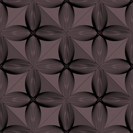 Seamless geometric pattern with 3d effectのイラスト素材