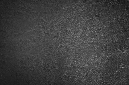 Texture of black eco leatherの写真素材