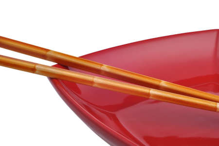 chopsticks and dishの写真素材