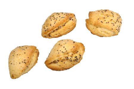 biscuits with poppy seedsの写真素材