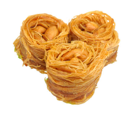 eastern dessert isolated on a white background