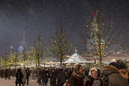 Red Square, Moscow, Russia December 22, 2018. Before Christmas and New Year.のeditorial素材