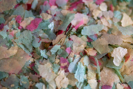 Close up shot of fish feed shot up closelyの写真素材