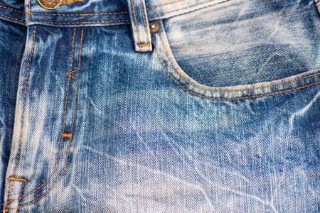 Close up shot of jean materialの写真素材