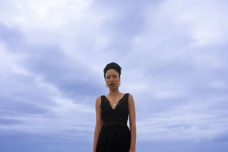 Portrait of woman looking at camera