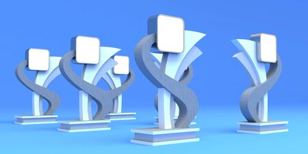 3d illustration tunnel gate entrance with blank space for logo companyの写真素材