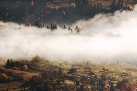 beautiful autumn landscape  in Europe