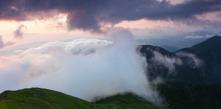 summer Carpathian landscapeの写真素材
