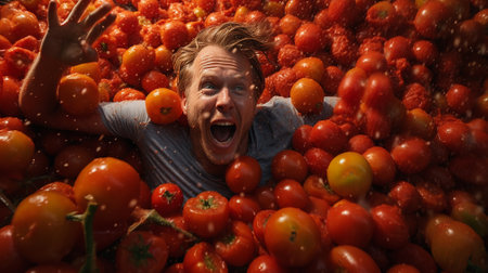 La Tomatina Mayhem: Brotherhood Forged in the Tomato Trenchesの素材