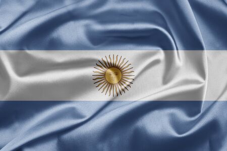 Flag of Argentinaの写真素材