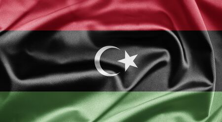 Flag of Libyaの写真素材