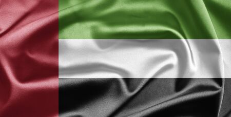 United Arab Emirates flagの写真素材