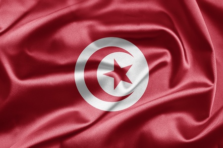 Flag of Tunisiaの写真素材