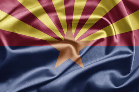 Flag of the state of Arizonaの写真素材