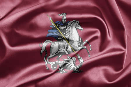 Flag of Moscowの写真素材