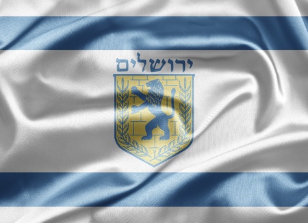Flag of Jerusalemの写真素材