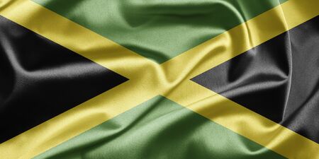 Flag of Jamaica の写真素材