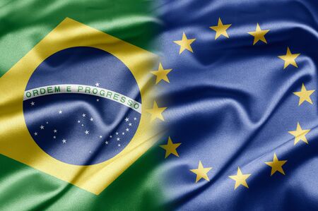 Brazil and EUの写真素材