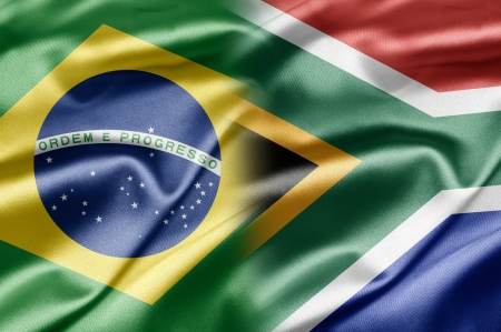 Brazil and South Africaの写真素材