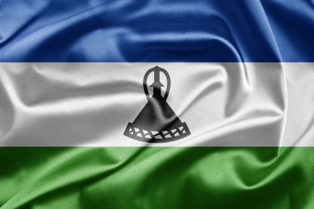 Flag of Lesothoの写真素材