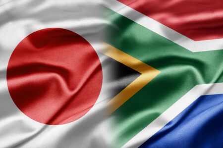 Japan and South Africaの写真素材