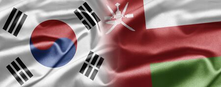 South Korea and Omanの写真素材