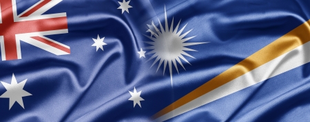 Australia and Marshall Islandsの写真素材