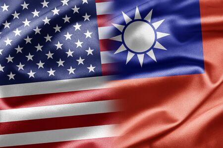USA and Taiwan  Republic of China の写真素材